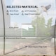 image 3 of Outsunny 6 x 3 x 2 m Polytunnel Greenhouse w/ Zippered Door and 8 Windows | White