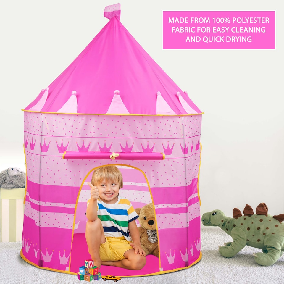image 1 of KIDS POP UP WIZARD PRINCESS CASTLE BALL PLAYING TENT INDOOR OUTDOOR PLAYHOUSE