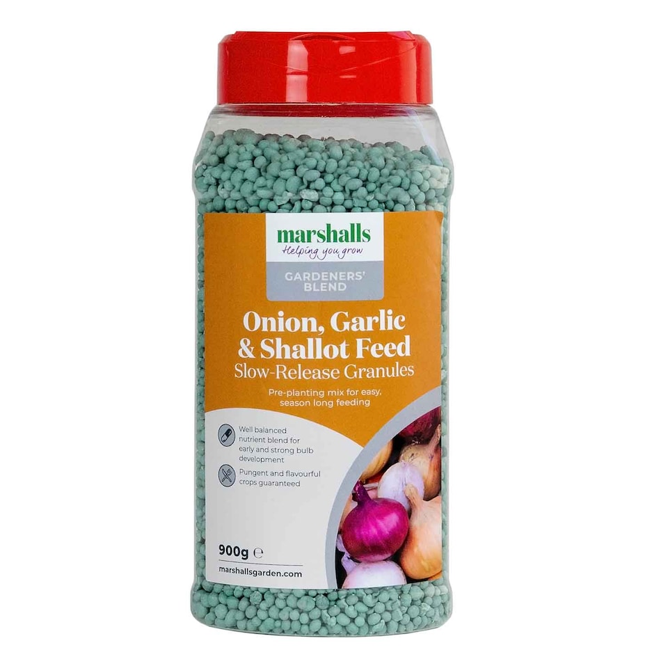 image 1 of Marshalls Garden Concentrated Slow Release Garlic, Onion & Shallot Feed Granules 12:11:18 900g