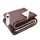 image 1 of DMD Double Electric Blanket Soft Sherpa, 1-9 Heat Settings, 9 Timer Settings with Auto-Shut | Brown | Brown