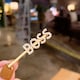 image 3 of Envie Women's Pearl Words Letters Hairpin,  Boss