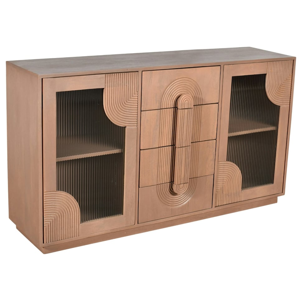 image 1 of Jodhpur Solid Wooden Extra Large Sideboard Brown