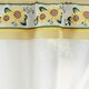 image 3 of Keswick Yellow Floral Embroidery Window Set 249 x 122 cm Rod Pocket Window Set with Attached Valance and 2 Matching Tie Backs
