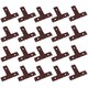 image 1 of T-Shape Bracket Brace Fastener Plate 150 x 90 x 37mm Joist Joiner Mending 20PK