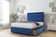 image 4 of Sloomy Lancaster Navy Plush Divan Bed Base 4 Drawers With 26 Inch Strutted Headboard & 12 Inch Matching Footboard | Blue | Navy | King | 1