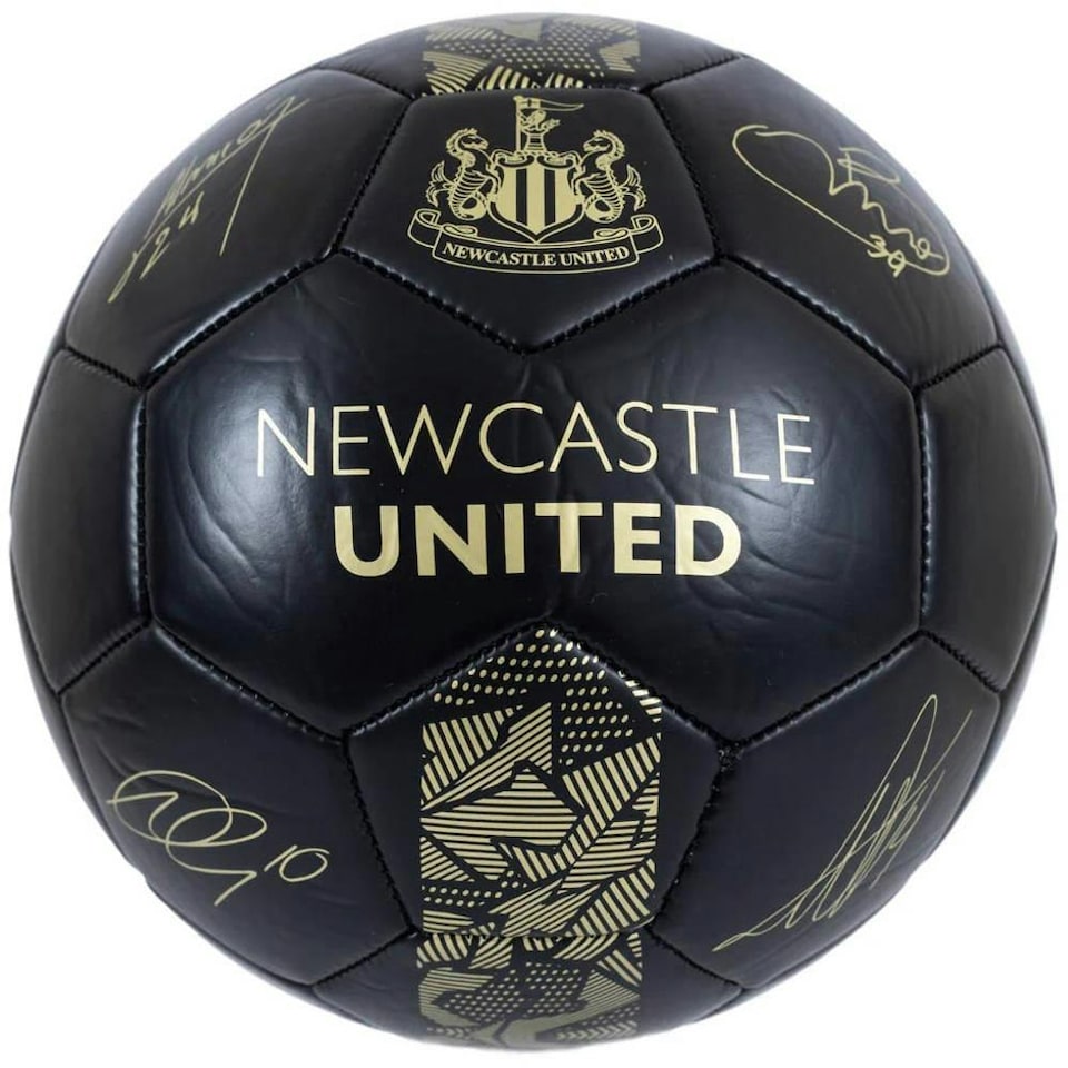 image 1 of Newcastle United FC Phantom Mini Football - Gold/Black - 1