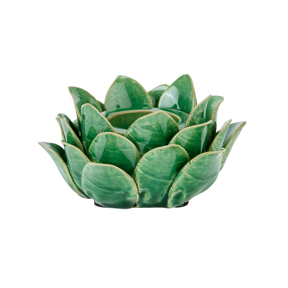 Hill Interiors Artichoke Tea Light Holder - Green - One Size