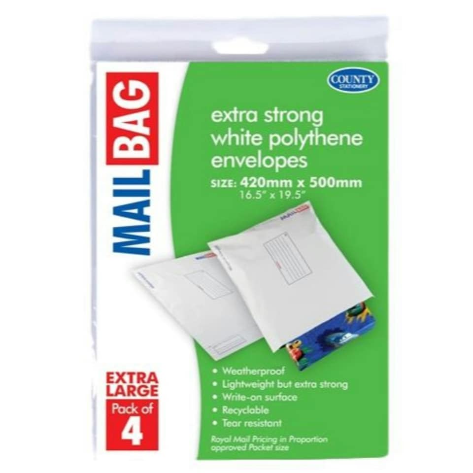 image 1 of Pack of 4 Extra Large Mail Bags