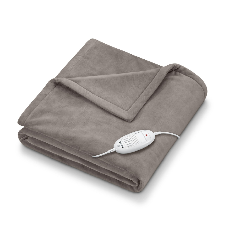 image 1 of Beurer HD75T Cosy Heated Snuggie Throw Taupe