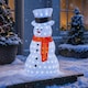 image 2 of Neo 70cm Acrylic Light Up Snowman Outdoor Festive Christmas Garden Porch Decoration Display Warm White Bright LEDs Illuminated Weatherproof