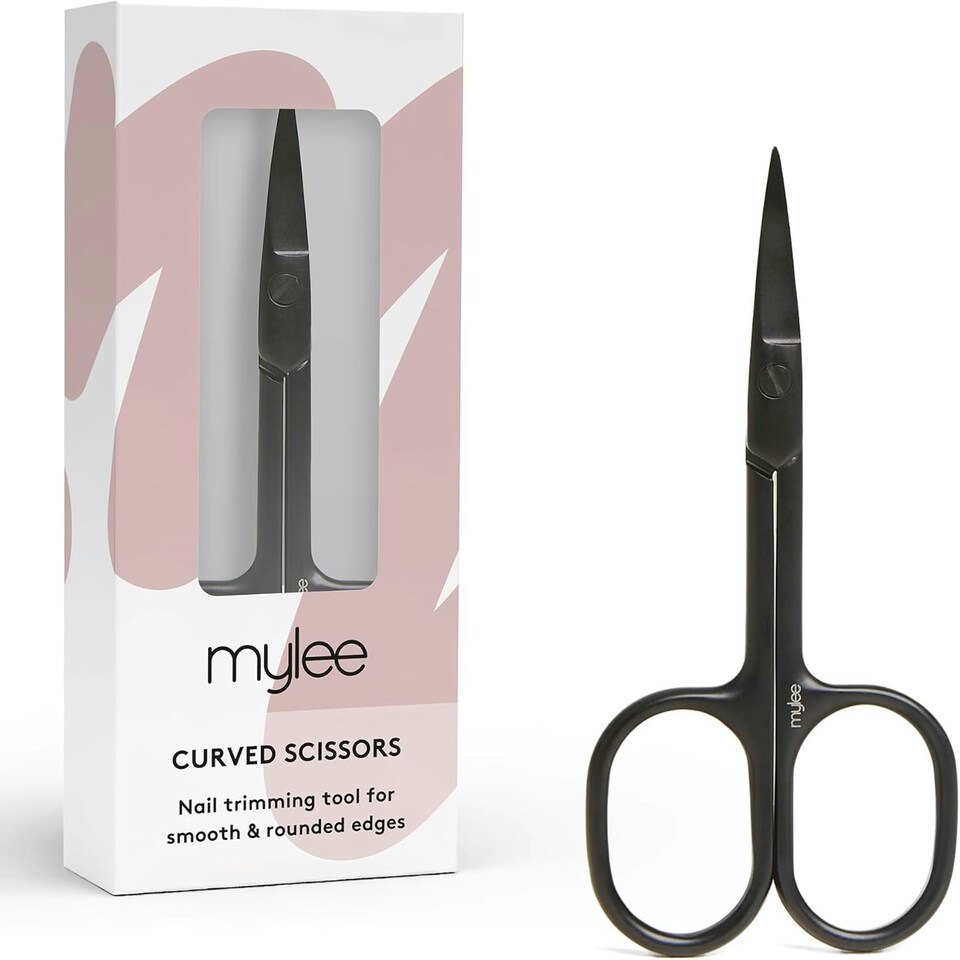 image 1 of Mylee Curved Edge Nail Scissors - Black
