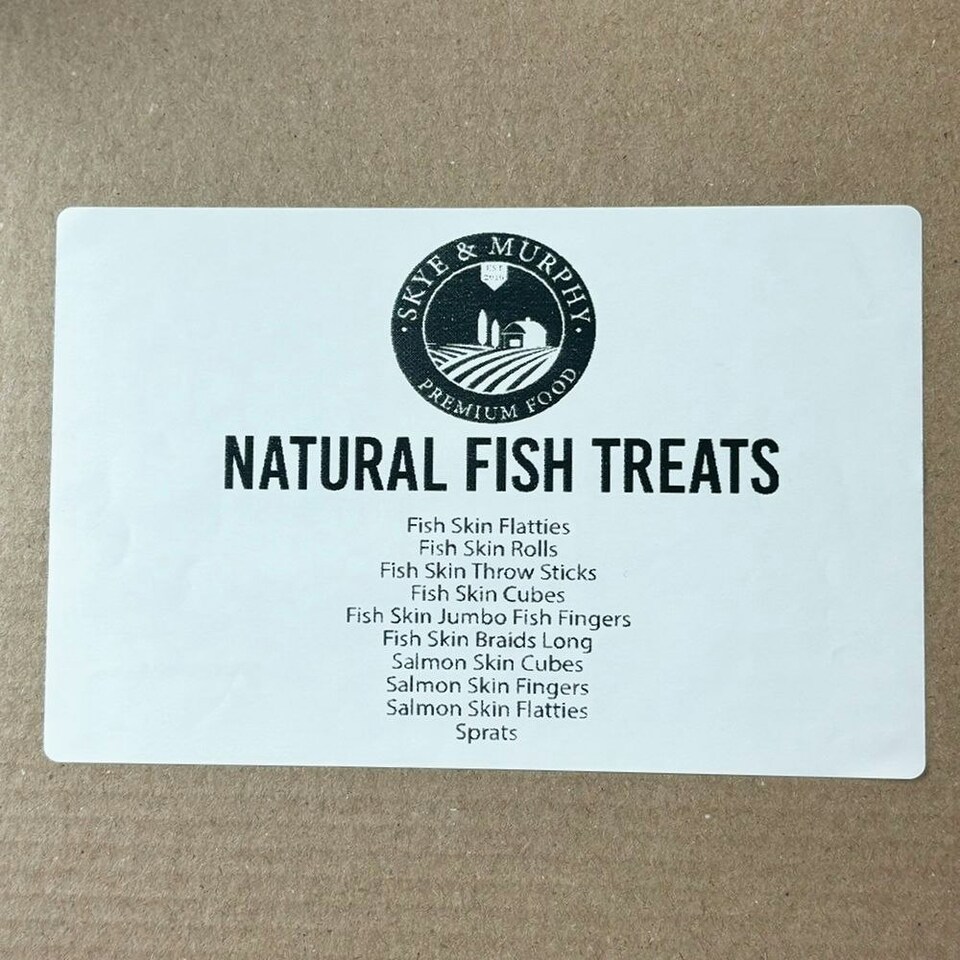 image 1 of HugglePets Assorted Natural Fish Dog Treat Box (40 pcs)