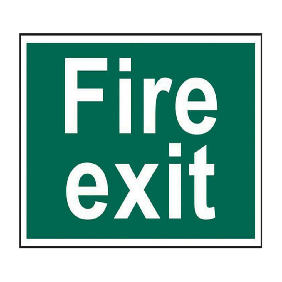 image 1 of Scan Sign: Fire Exit - Multi Colour - 300 x 200mm