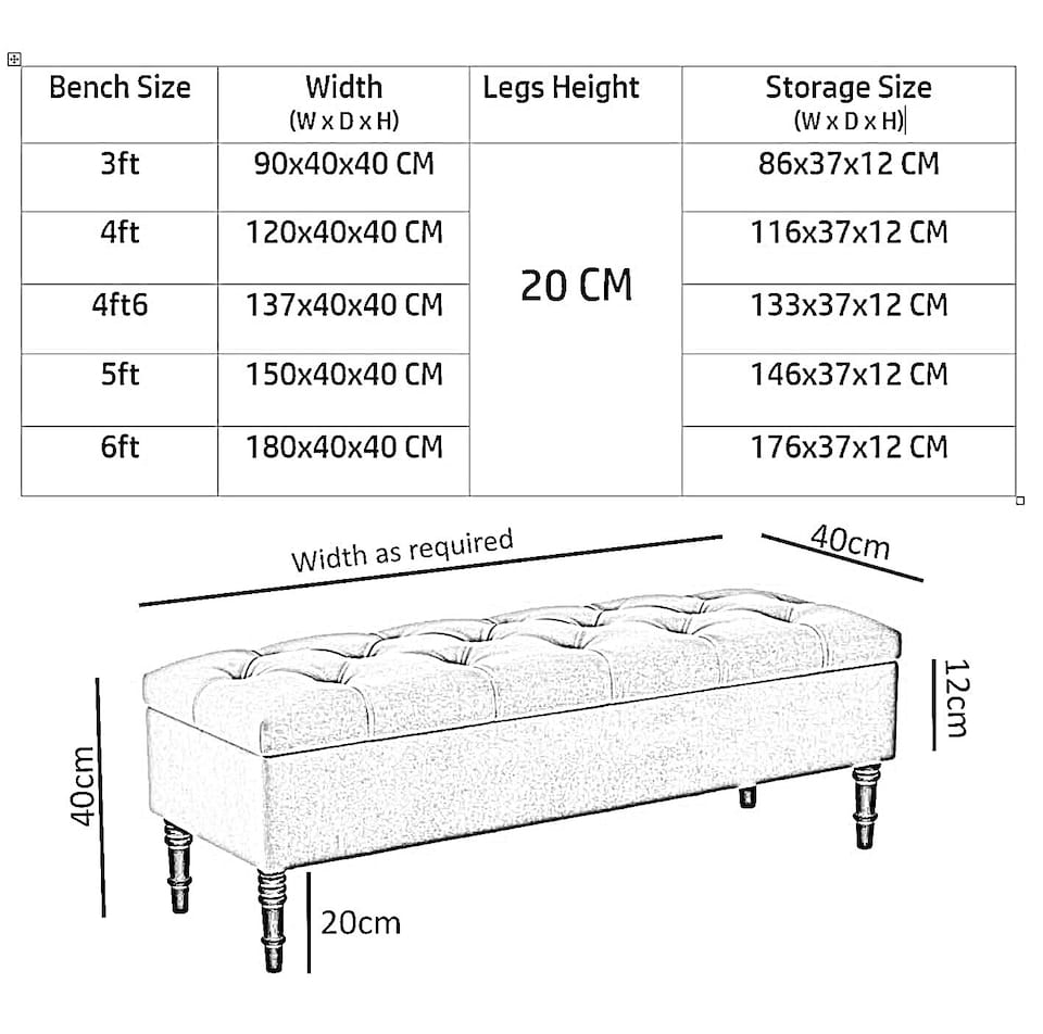 image 1 of Alyana 150cm Wide Tufted Rectangle Ottoman Storage Bench - Upholstery Velvet Shoe Bench with Turned Wooden Legs