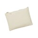 image 2 of Westford Mill Canvas Accessory Bag - Natural - 20cm x 11.5cm Cream
