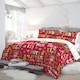 image 1 of Fusion Santa's Little Helper Duvet Cover Set Red