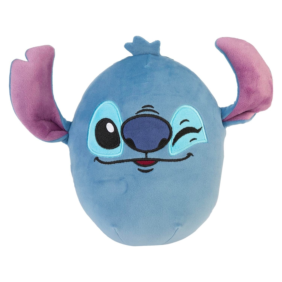 PMS Lilo & Stitch Oval Cushion Soft Toy - Stitch Blue 22cm x 16cm