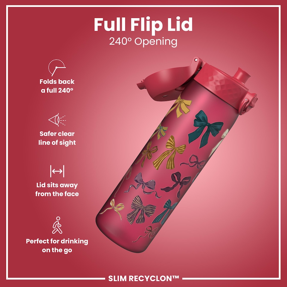 image 1 of Leak Proof Slim Water Bottle, BPA Free, 500ml (18oz)