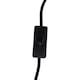 image 3 of Set of 2 Victoria - Black Plug in Wall Lights Frosted Glass Shades | Black | White | 2