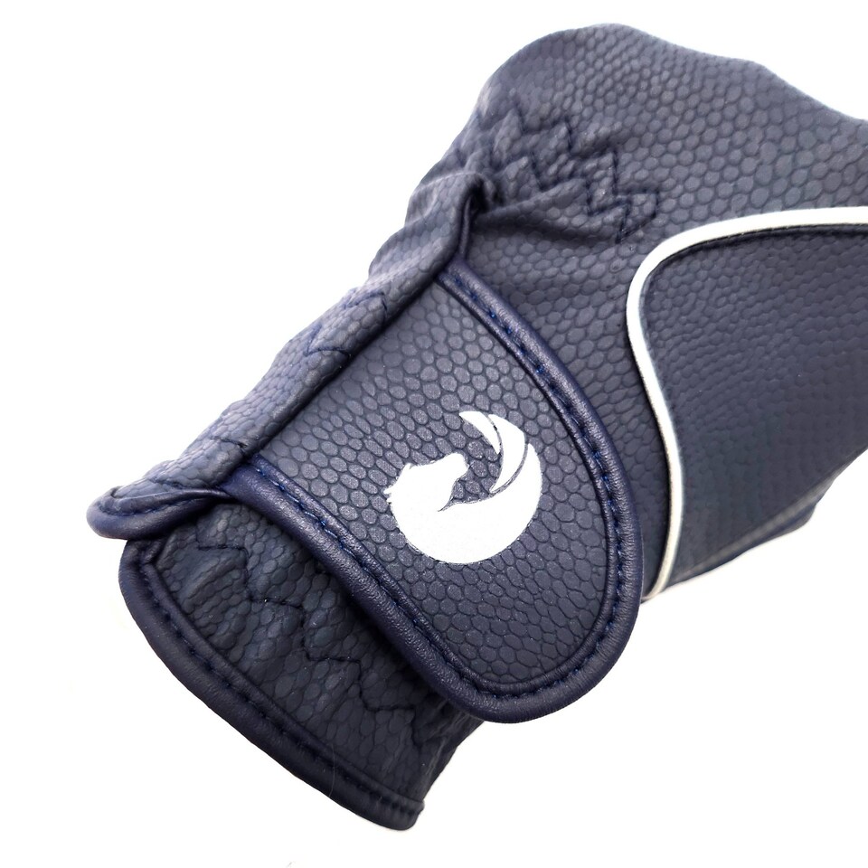 image 1 of Coco Equestrian Blue (M) Ladies Synthetic Leather Horse Riding Gloves | Blue
