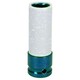 image 3 of 17mm 1/2" Drive Double Deep Alloy Wheel Nut Socket 6 Sided Single Hex