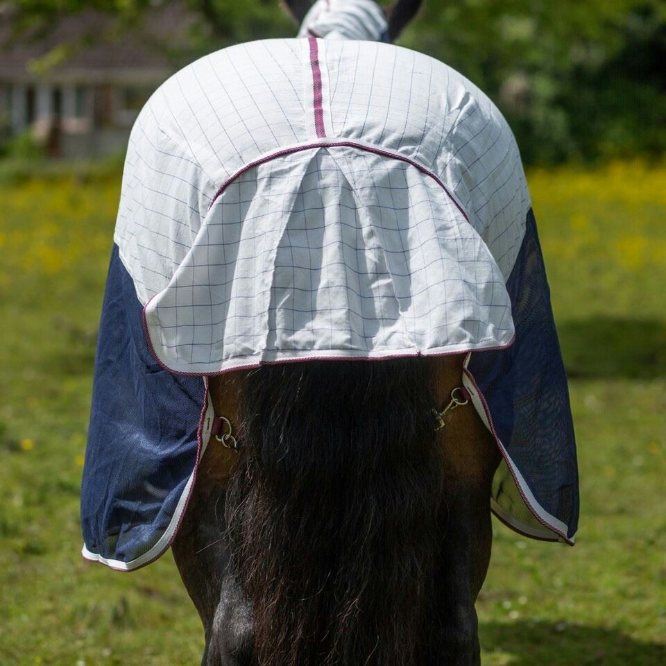 image 1 of Gallop Equestrian Air Mesh Dual Summer Sheet White | Size: 5ft 6
Colour: White