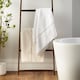 image 4 of Bianca Zero Twist Satin Stitch Cotton Bath Sheet | Cream | Bath sheet