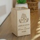 image 2 of Personalised New Home Wooden Tealight Holder Brown