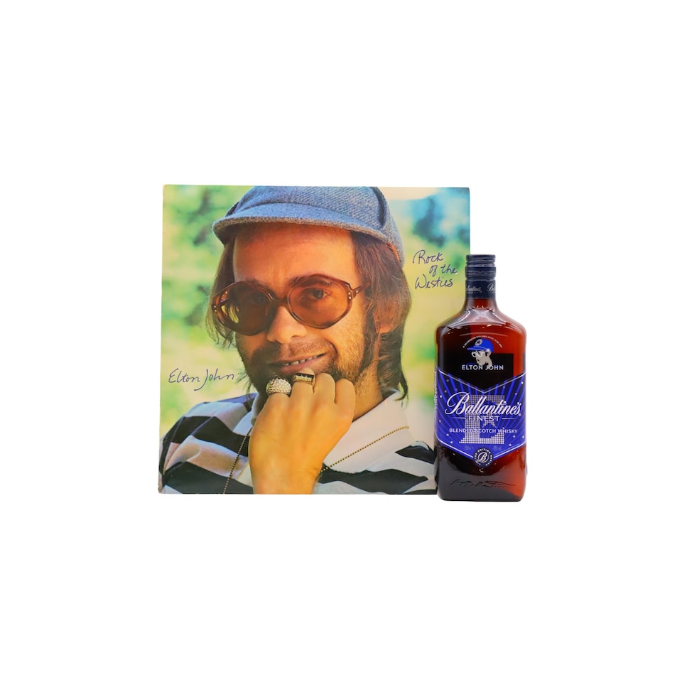 Ballantines - True Music Icons - Elton John Edition Blended Scotch Whisky (Includes Elton John Rock Of The Westies Vinyl Album)