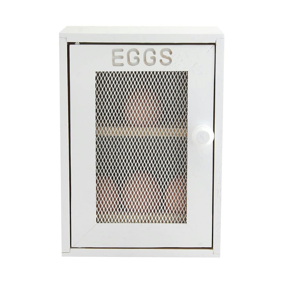 image 1 of Apollo Rubber Wood Egg Cabinet White