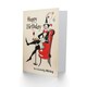 image 2 of Lovely Nibling Laughing French Clown Party Non Binary Birthday Card