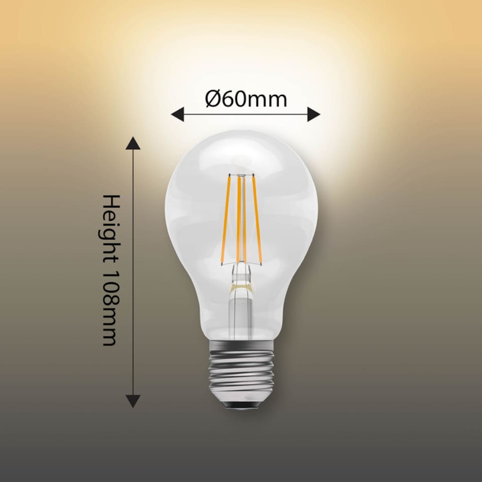 image 1 of BELL Lighting E27 LED Filament GLS Warm White 7W Energy Saving Light Bulb