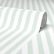 image 4 of Classic Stripe Wallpaper in Soft Mint Multi