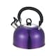 image 1 of Buckingham Camping Whistling Kettle Met Purple Colour Coated Stainless Steel with Heat Resistant Phenolic Handle 2.5 L