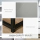 image 6 of HOMCOM Bedside Cabinet with Metal Base and 2 Drawer Storage for Home Office