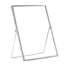 Nicola Spring Standing Metal Photo Frame - 8" x 10" - Silver