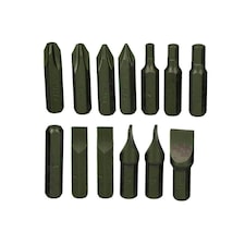 13pc Impact Socket Driver Bits Screwdriver Phillips Slotted Flathead Allen Hex