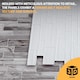 image 5 of NOVECRAFTO Brick Effect 3D Wall Panels (96cm x 48cm) DIY Decorative PVC Plastic Cladding Panels