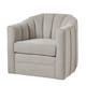 image 1 of Lily Swivel Chair in Oatmeal Twill - Wood - L82 x W80 x H77 cm
