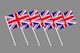 image 3 of Union Jack Hand Flags pack of 20 King Charles Coronation Waving Flag Royal Street Party Celebrations Sporting Events Pub BBQ Car | Multi