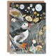 image 1 of Arctic Bird Animal Puffin Lover Surreal Night Bold Him Her Birthday Card