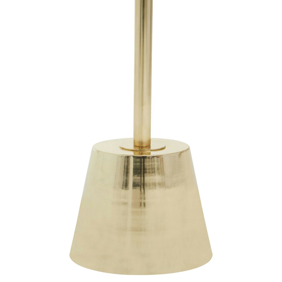 image 1 of Avola Black Marble Effect Top Gold Base Side Table Gold