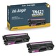 image 1 of 2x Compatible Brother TN421 Magenta Toner Cartridges Pink