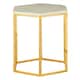 image 3 of Stunning Design Hexagonal Side Table, Versatile Metal Side Table For Livingroom, Functional Bedside Table Gold
