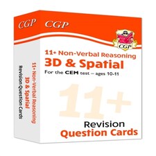 11+ Cem Revision Question Cards: Non-verbal Reasoning 3d & Spatial - Ages 10-11