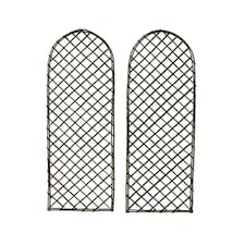 Oypla Set of 2 Willow Trellis Fencing Panel Screen Climbing Trellises