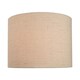 image 5 of Contemporary and Sleek Taupe Textured 10 Inch Linen Fabric Drum Lamp Shade 60w Max | Cream