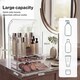image 5 of ilus Makeup Storage Organiser Acrylic Cosmetics Organizer Beauty Transparent | Silver | Silver