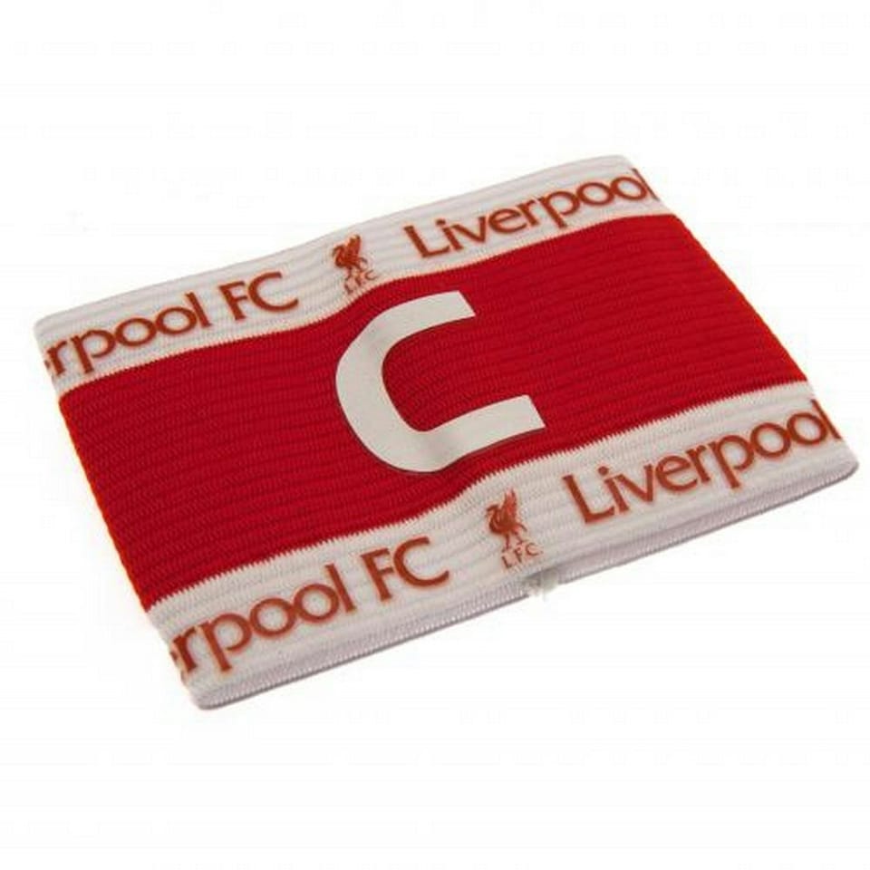 image 1 of Liverpool FC Official Captains Arm Band - Red/White - One Size