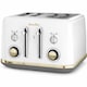 image 1 of Breville Mostra VTT937 4-Slice Toaster Stainless Steel White